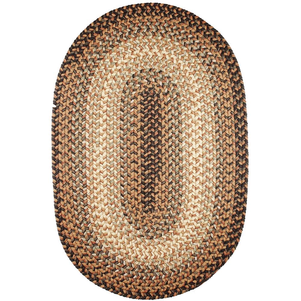 Ombre Taupetone 7 ft. x 9 ft. Oval Indoor/Outdoor Braided Area Rug price history on PriceWatchPro
