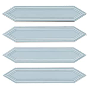 Concerto-Malorum Bernolli 2 in. x 8 in. Glossy Ceramic Beveled Picket Wall Tile (6.98 sq. ft./Case)