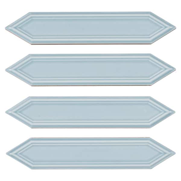 Concerto-Malorum Bernolli 2 in. x 8 in. Glossy Ceramic Beveled Picket Wall Tile (6.98 sq. ft./Case)