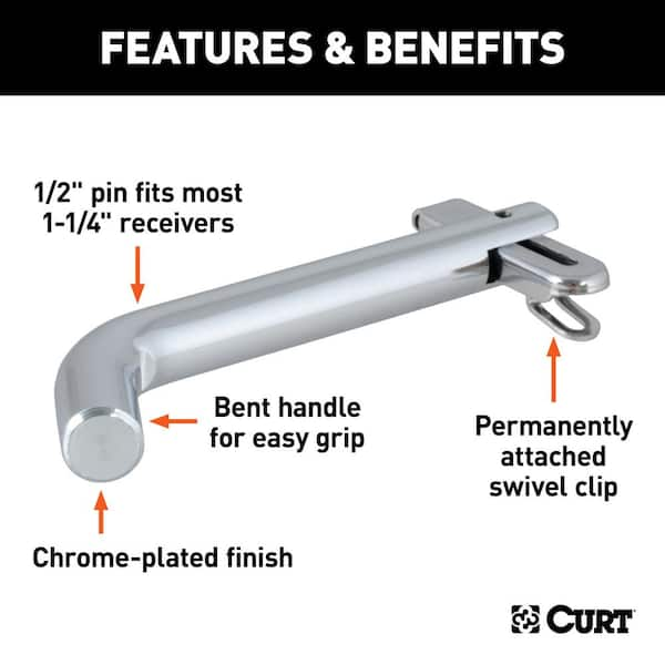 CURT OEM Puck System 2-5/16 in. Gooseneck Ball & Safety Chain