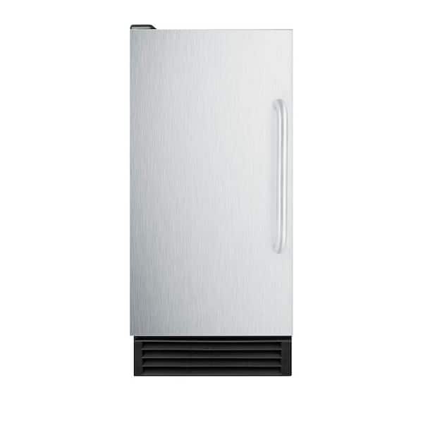 Summit Appliance 15 in. 44 lb. Built-In Icemaker in Stainless Steel