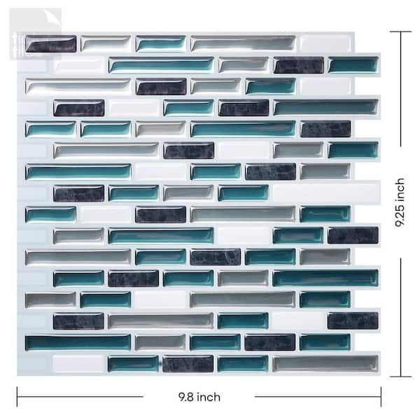 Self-Adhesive Liner for Corner Decor White 120 in. x 0.5 in. Glossy PVC  Peel and Stick Tile Trim for Backsplash Edge