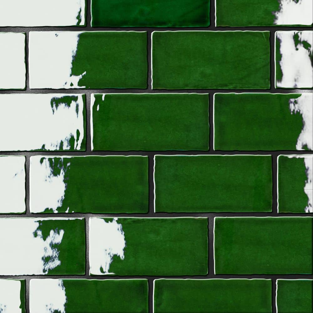 Merola Tile Viva Antic Verde 3 in. x 6 in. Ceramic Wall Tile (4.16