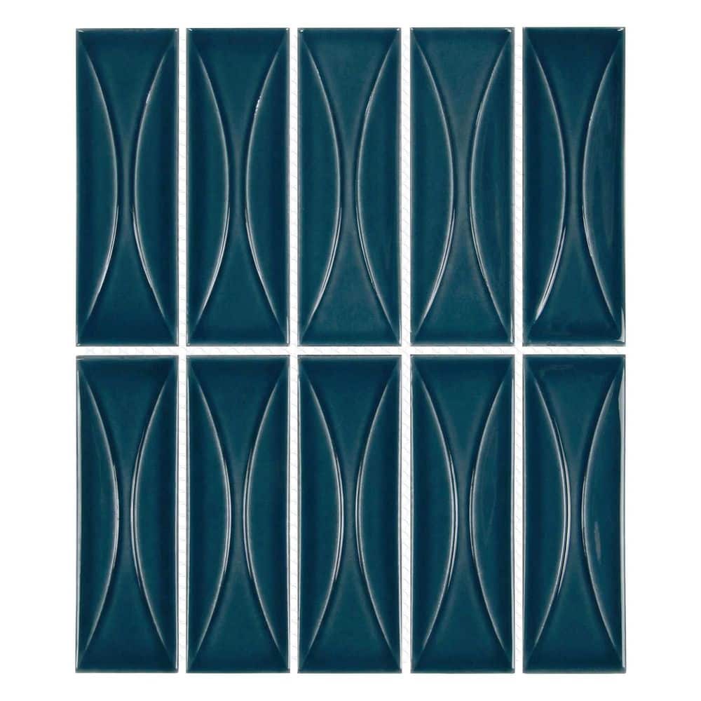 3D Eye Deco Blue 10.2 in. x 11.8 in. Glazed Recycled Glass Handmade Wall Mosaic Tile (4.43 sq. ft. /Case) price history on PriceWatchPro
