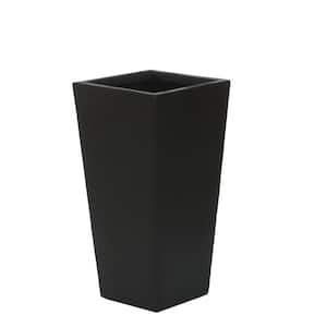 18.5 in. H Black MgO Composite Decorative Pot