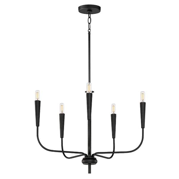 Maxim Lighting Vela 5-Light Black Chandelier