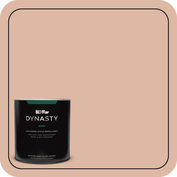 BEHR DYNASTY 1 qt. #ECC-60-1 Coral Bay Semi-Gloss Enamel Interior Stain-Blocking Paint & Primer