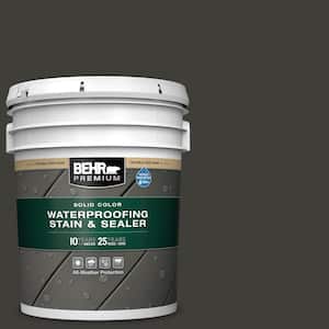 5 gal. #SC-102 Slate Solid Color Waterproofing Exterior Wood Stain and Sealer