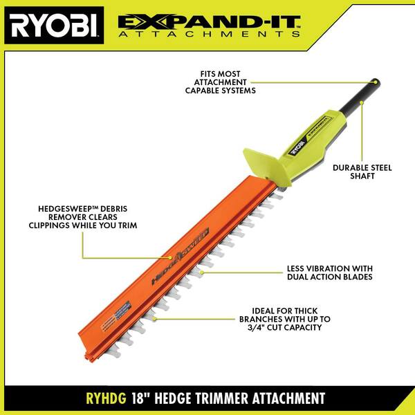 RYOBI 40V HP Brushless 16 in. Cordless Attachment Capable