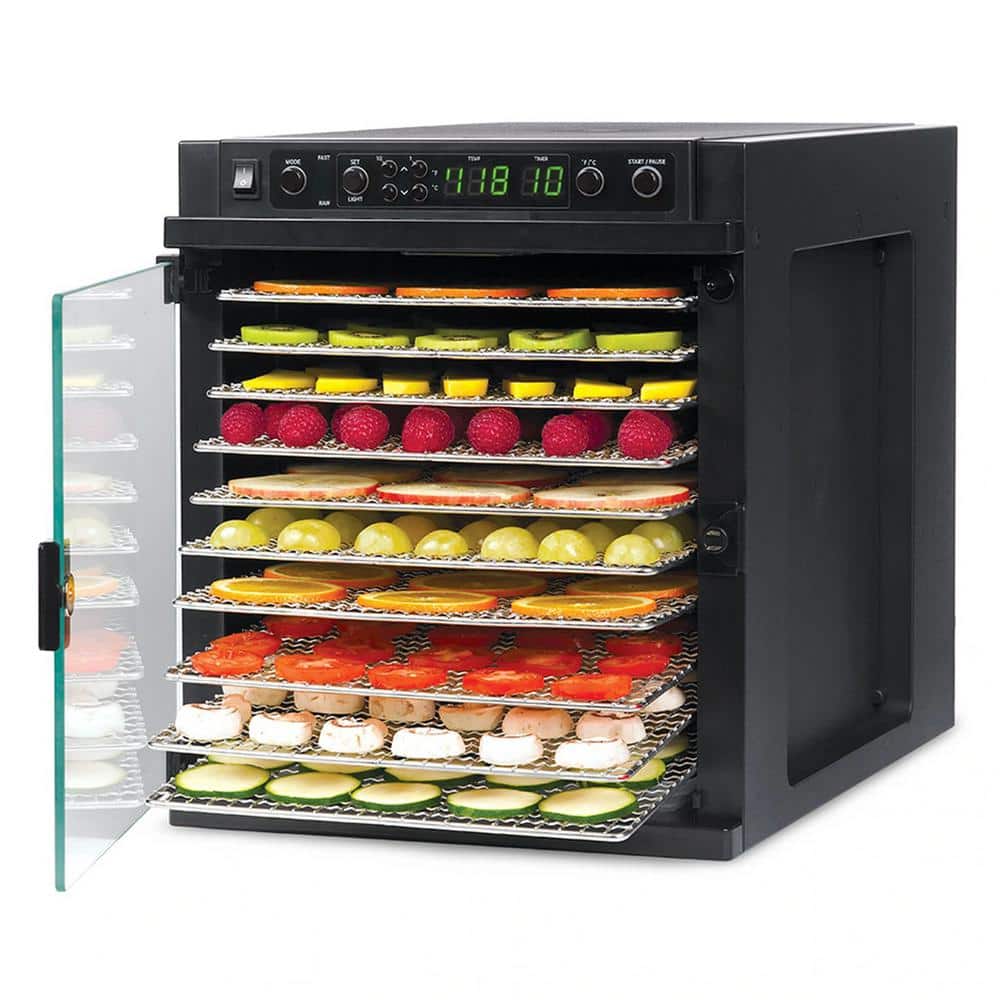 Sedona Express 11-Tray Black Stainless Steel Food Dehydrator