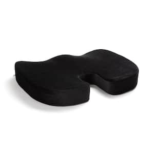 18 in. Support Memory Foam Back Seat Cushion in Black