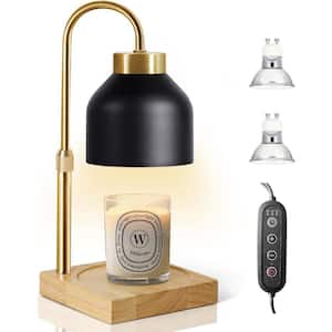 Electric Candle Lamp Warmer with Dimmer, Timer and 2 Bulbs