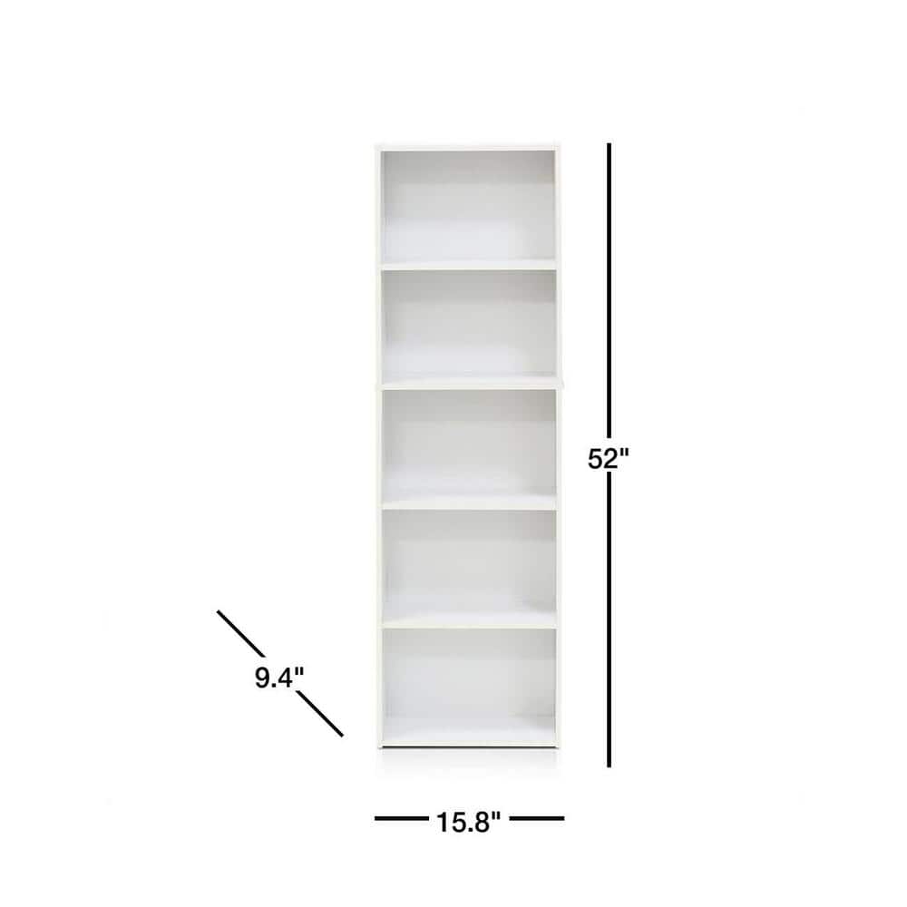 Blackwood Tall 5-Tier Vertical Storage Bookcase