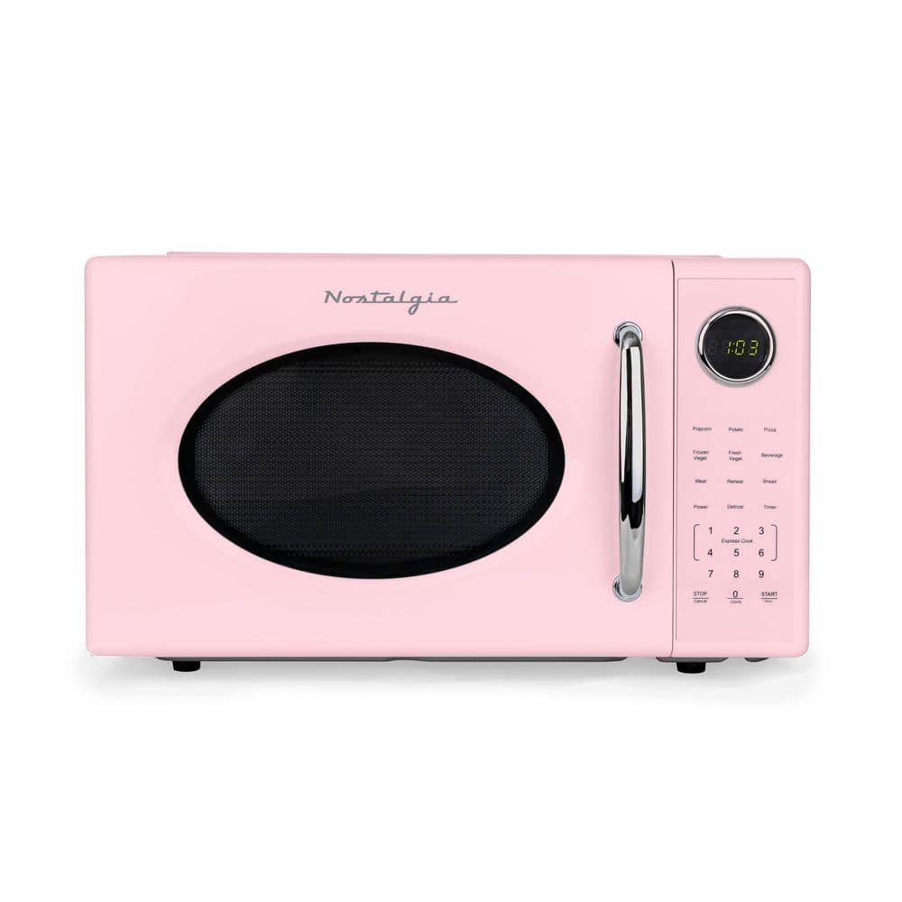 miq.*❩❤️ Nostalgia Retro Countertop Microwave Oven, 1000-Watt, 1.1 cu ft
