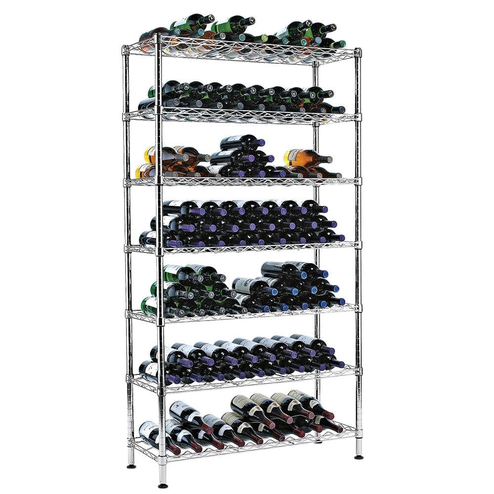 Wine Enthusiast 6 Tier Stainless Steel, Wine Shelving Units