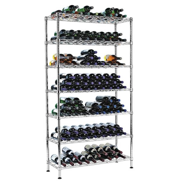 Wine Enthusiast 6 Tier Stainless Steel, Wine Shelving Unit