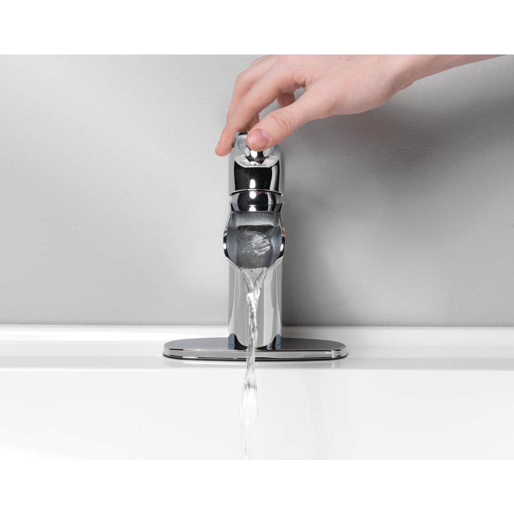 Capri Collection Modern Waterfall Chrome Bathroom Faucet