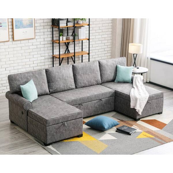 6 seater couch with fold out bed