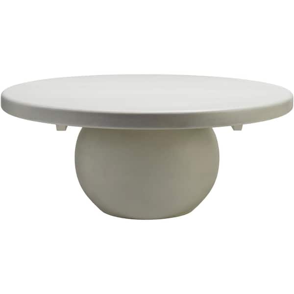 Livabliss Brennan 15 in. White Rectangle Wood Coffee Table