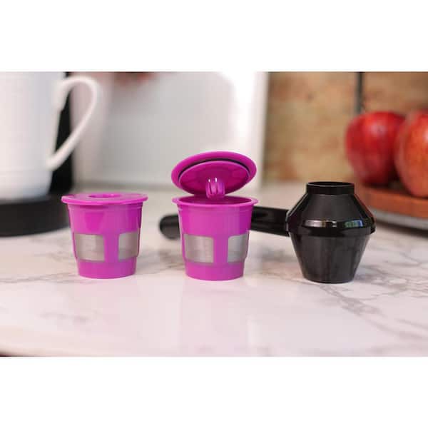  5 Pack Colorful espresso Reusable Capsules Durable