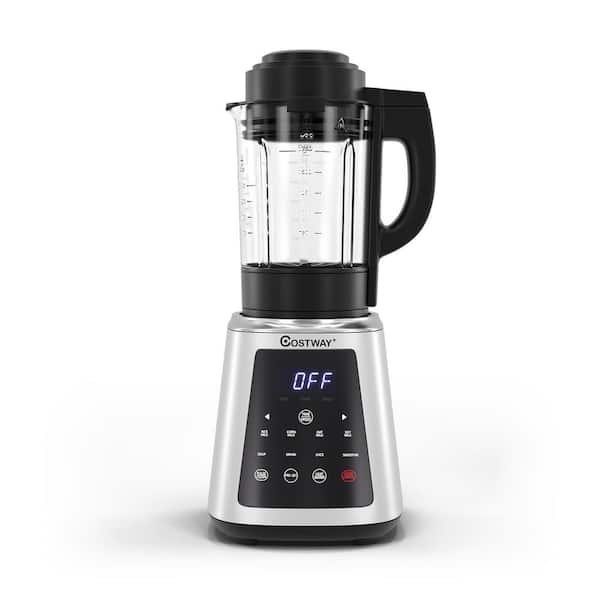 Costway 59 oz. Silver 10-Speed Professional Countertop Blender
