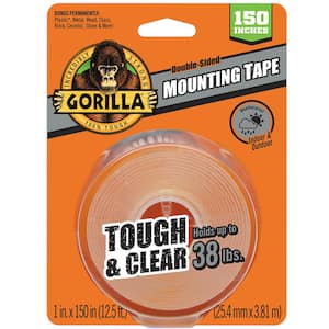 1 in. x 4 yds. Tough and Clear Mounting Double Sided Tape (6-Pack)