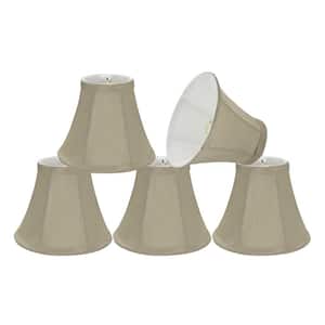 6 in. x 5 in. Butter Creme Bell Lamp Shade (5-Pack)