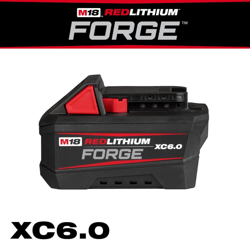 Milwaukee M18 18-Volt Lithium-Ion High Output 6.0Ah Battery Pack (2-Pack)  48-11-1862 - The Home Depot