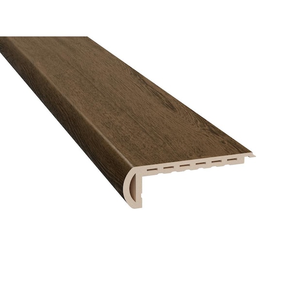 NewAge Products Forest Oak 9.5 mm T x 2.56 in. W x 46 in. L Groove Stair Nose Molding (2-Pack)