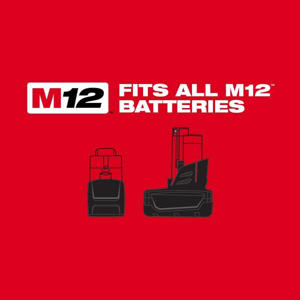 Milwaukee - M12 FUEL SURGE 12V Lithium-Ion Brushless Cordless 1/4 in. Hex Impact Driver w/High Output 2.5 Ah Battery
