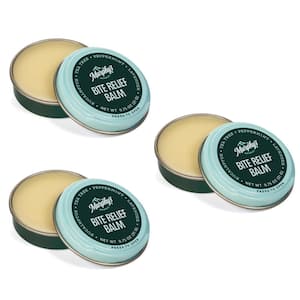 Natural Insect Bite Relief Balm, Travel-Size Tin (0.75 oz. Each)-Fast Itch Relief, Eco-Friendly, Plant-Based (3-Pack)