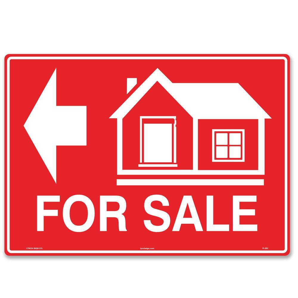 14 in. x 10 in. House For Sale Sign (Left Arrow) Printed on More Durable Longer-Lasting Thicker Styrene Plastic. price history on PriceWatchPro
