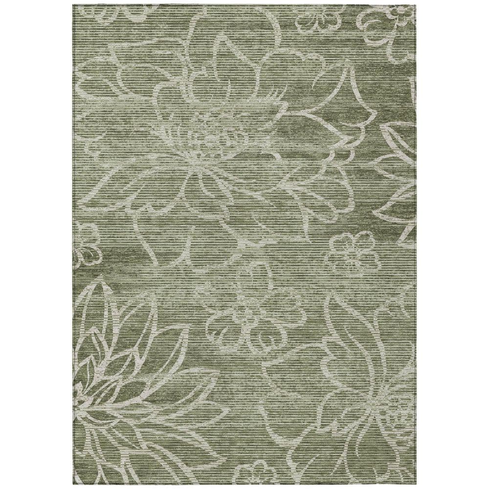 Chantille Machine Washable Indoor/Outdoor Abstract ACN2789 Olive 5 ft. x 7 ft. 6 in. Area Rug price history on PriceWatchPro
