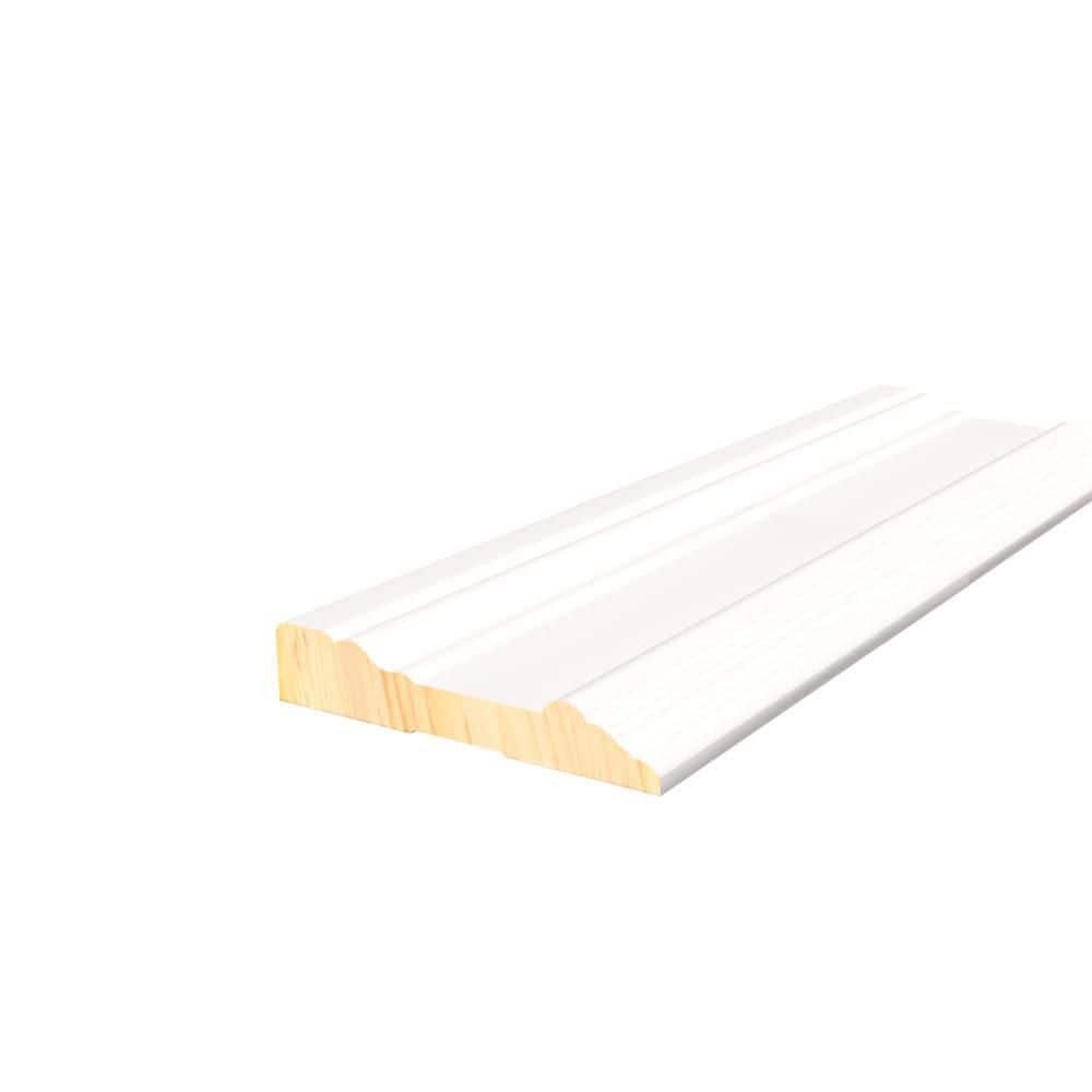 11/16 in. D x 3-1/2 in. W x 96 in. L Primed White Pine Wood Finger Joint 4 Sides Casing Moulding price history on PriceWatchPro