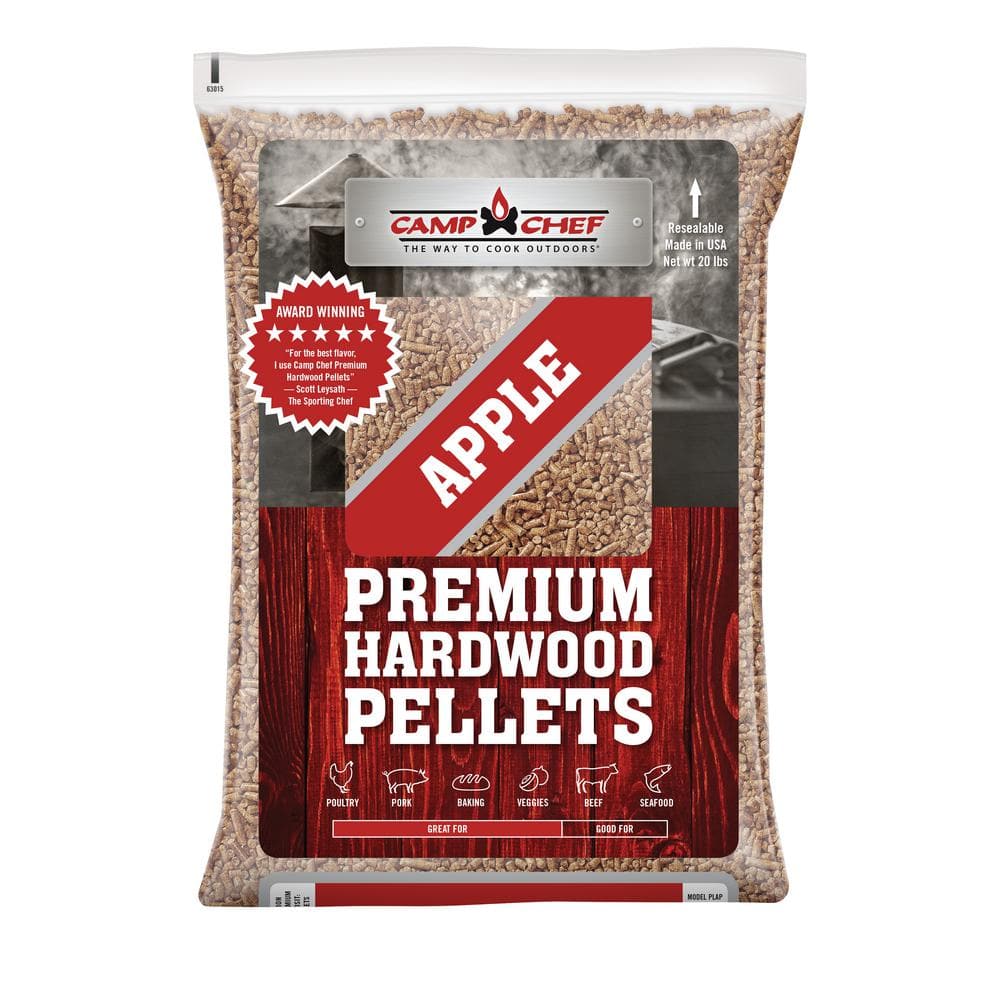 Mild Sweet Smoky Wood-Fired Flavor 100% Pure Food-Grade Apple Hardwood Pellets Straight from The Orchard Outdoor Grill 20 lbs. Perfect for Pellet Smokers ASMOKE Wood Pellets for Smoker Grill 