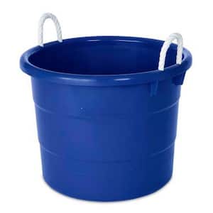 18 gal. Rope Handle Tub Storage Tote in Blue (2-Pack)