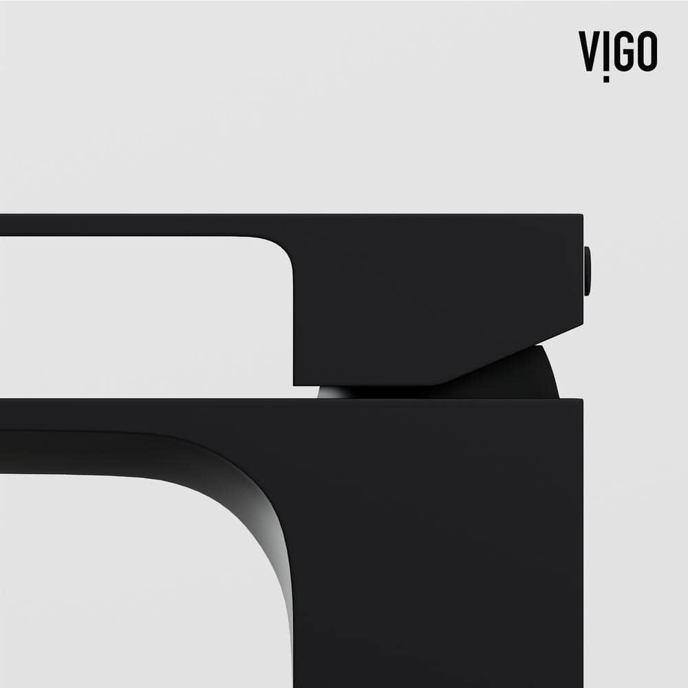 Matte Black Tall Single Handle Vessel Sink Faucet