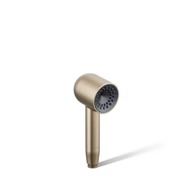 KOHLER Statement Iconic 1-Spray Patterns Wall Mount Handheld Shower Head 2.5 GPM in Vibrant Brushed Bronze