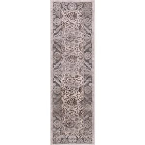 Thema Vintage Brown 2 ft. x 7 ft. Runner Rug