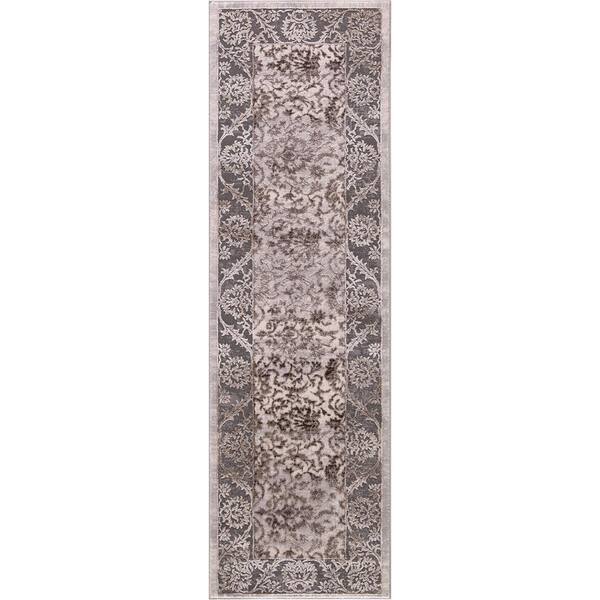 Concord Global Trading Thema Vintage Brown 2 ft. x 7 ft. Runner Rug