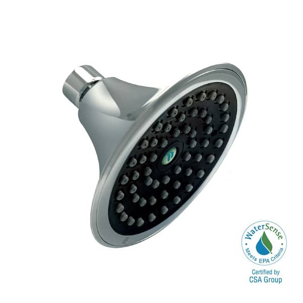 Niagara Conservation - Sava 1-Spray 4.5 in. Single Wall Mount 1.5 GPM Fixed Shower Head in Chrome