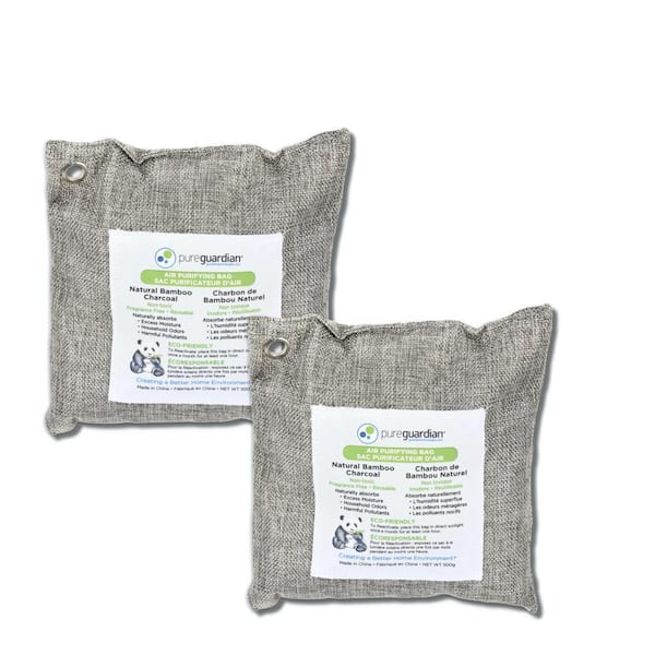 Pure Guardian Air Purifying Bamboo Charcoal Bag, 17.6 oz (2-Pack)