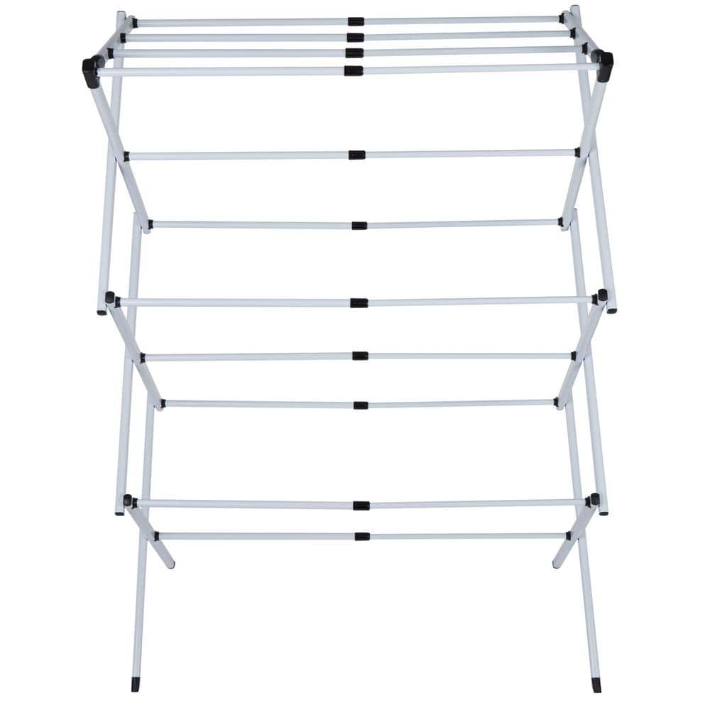 White 3.15 in H x 16.7 in W x 19.6 in D Metal Free standing Drying Rack