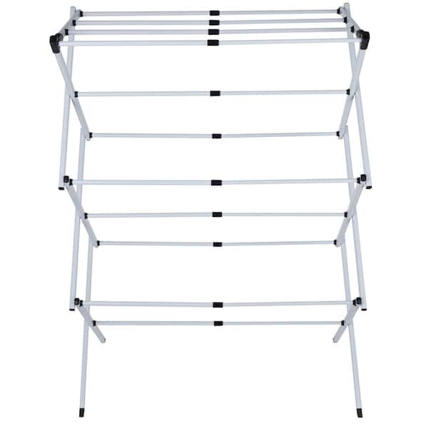 Unbranded White 3.15 in H x 16.7 in W x 19.6 in D Metal Free standing Drying Rack