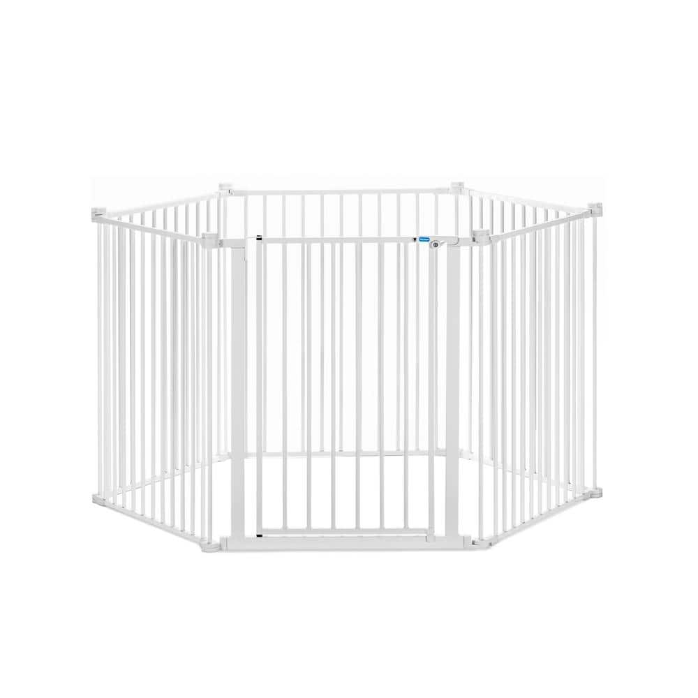 Carlson Pet Products Carlson 6 Panel Convertible Pet Pen, White 2200 DS