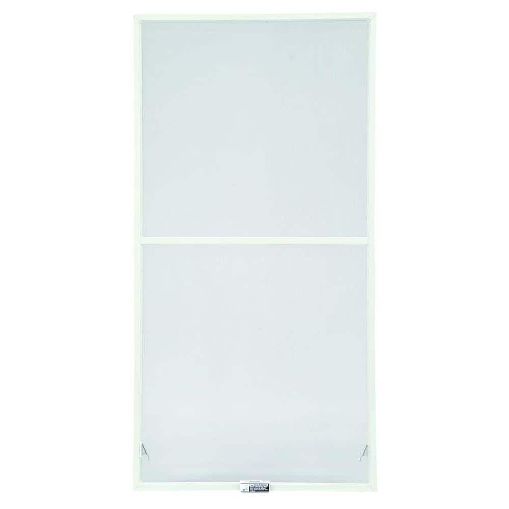 43-7/8 in. x 34-27/32 in. 200 and 400 Series White Aluminum Double-Hung Win