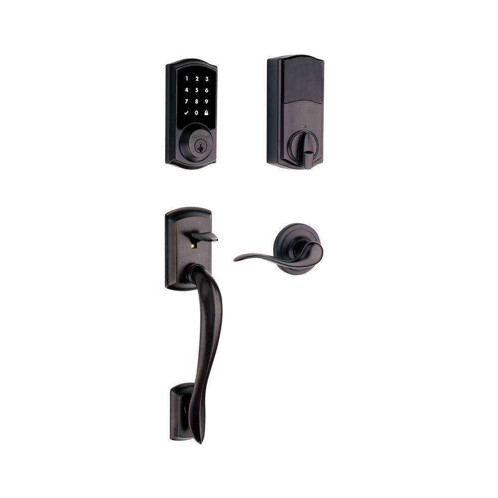 Kwikset Premis Touchscreen Smart Lock Single Cylinder Bronze