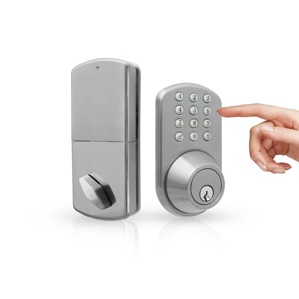 Satin Nickel Electronic Keypad Deadbolt Lock