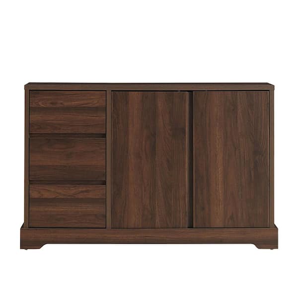 Gymax Buffet Sideboard Cupboard Cabinet Console Table W/3 Drawers ...