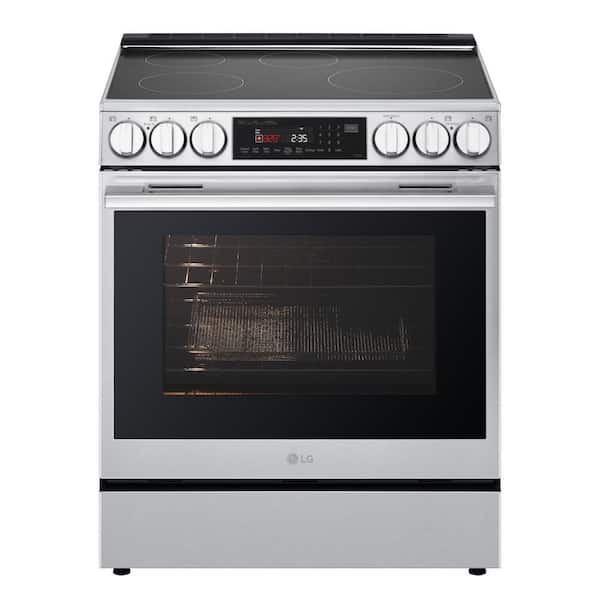 30 in. 6.3 cu. ft. Smart 5-Element Induction Range in Stainless Steel with Probake Convection, Instaview, Air Fry